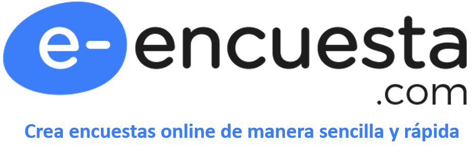Logo de e-encuesta, una herramienta potente y fácil de usar para la creación de encuestas. Haz click aquí, y obtén más información.